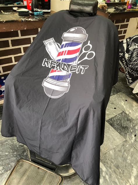 barber cape custom